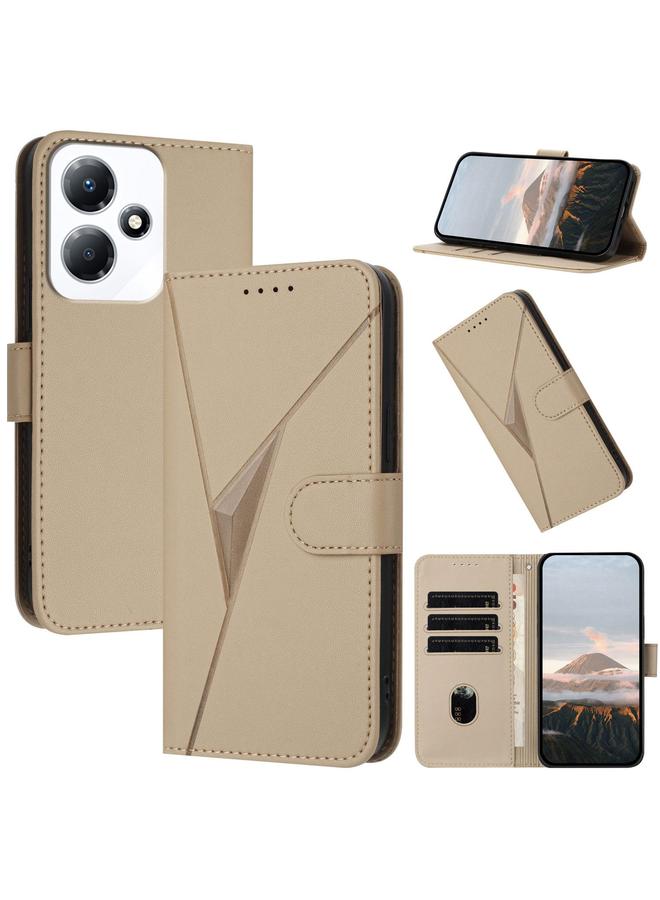 اس-توب جراب لهاتف Infinix Hot 30 Play / Hot 30 Play NFC جراب هاتف جلدي بنمط مثلث ومشبك - Image 1