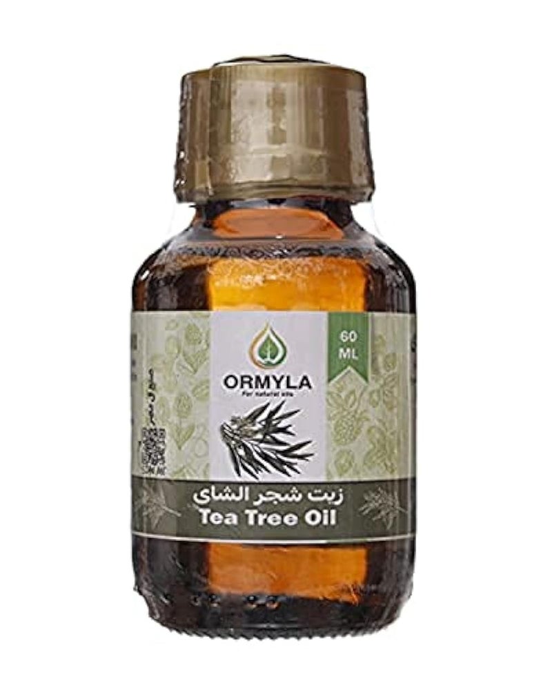 Ormyla Tea Tree Oil Raw for Hair, Face and Body, 60 ml