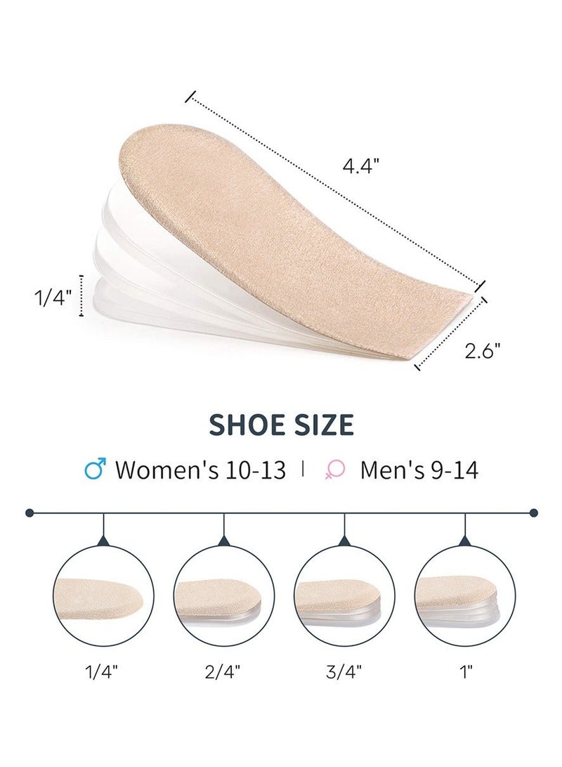 Sumifun Adjustable Height Enhancer Invisible Insole Unisex (4 Suede Pads + 12 Gel Pads) - Image 2