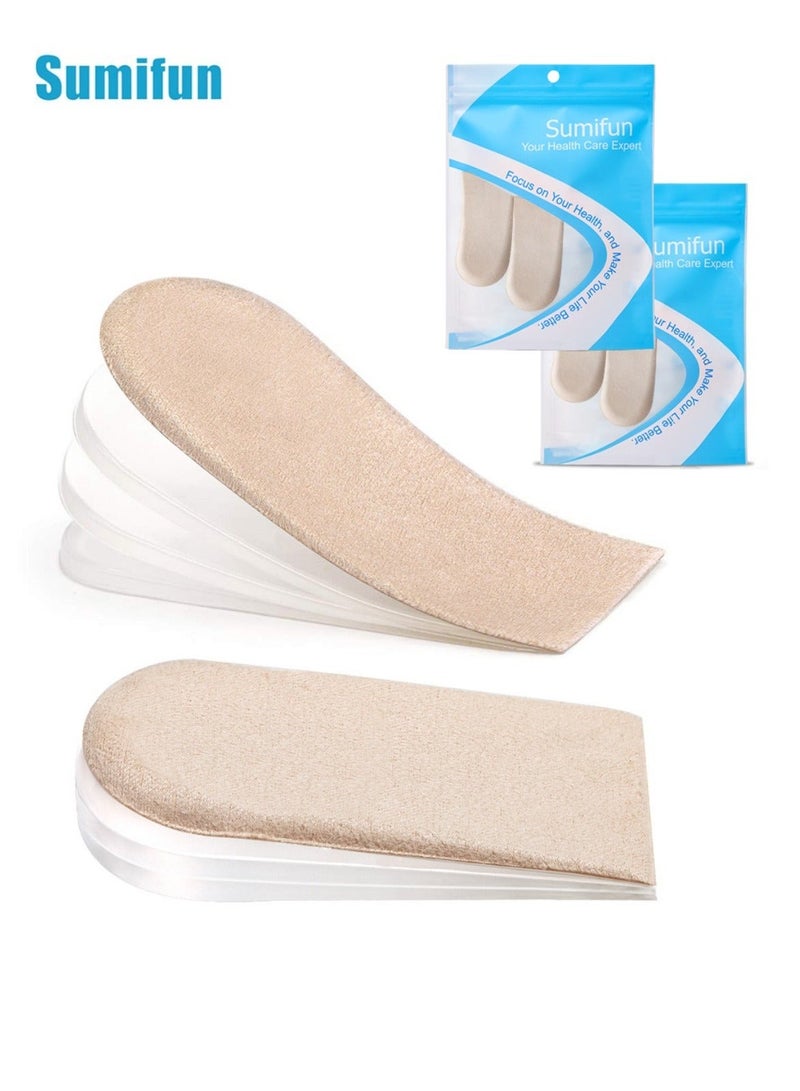 Sumifun Adjustable Height Enhancer Invisible Insole Unisex (4 Suede Pads + 12 Gel Pads) - Image 1