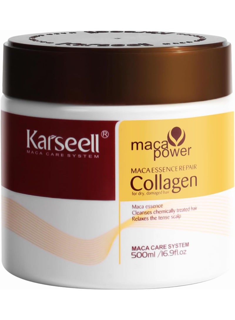 كارسيل ماسك علاجي للشعر - 500 ml - من Karseell - مدعم بالكولاجين - Image 1