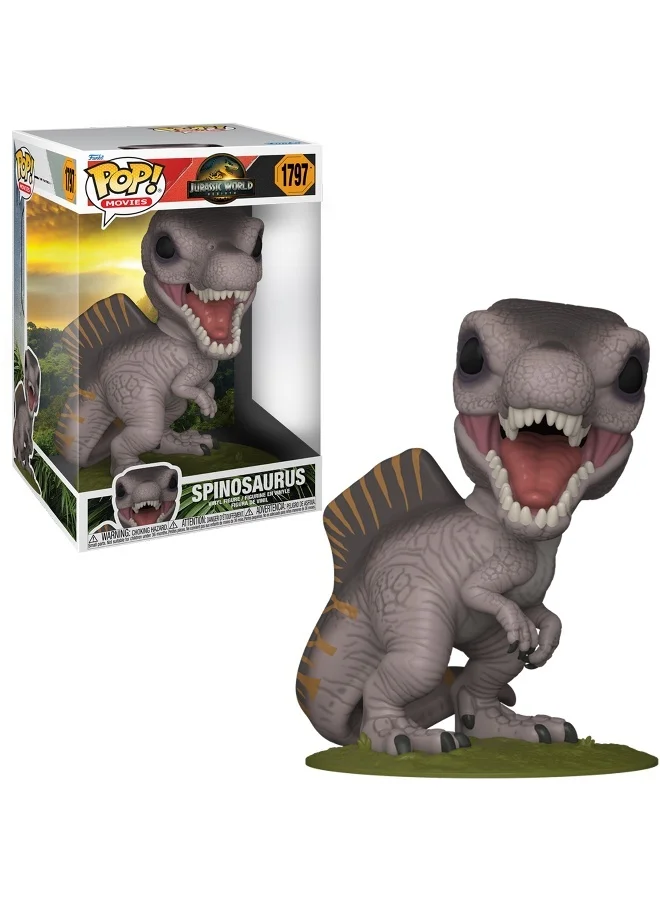 Funko Pop! Movies: Jurassic World 5 - Spinosaurus 10 Inches, Collectible Vinyl Figures - Gift Idea - Official Merchandise - Toys for Kids & Adults - Model Figure for Collectors and Display