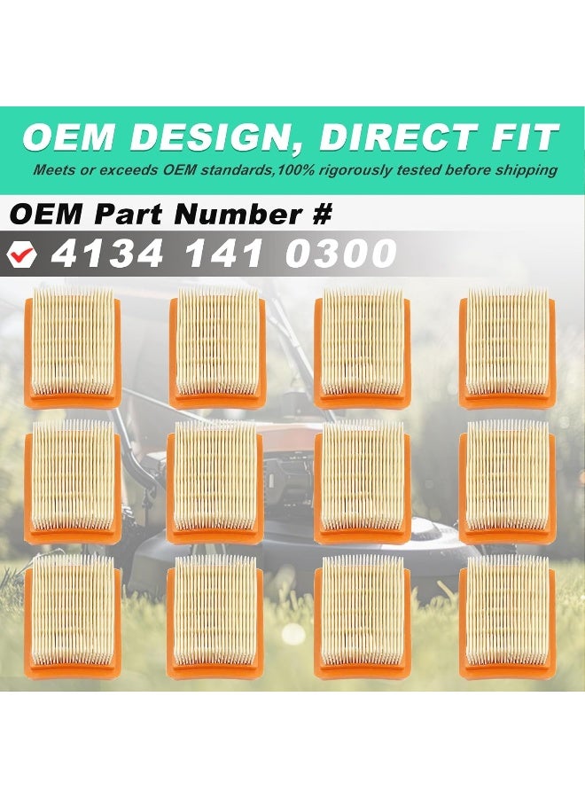 Adefol String Trimmer Air Filter 12Pieces Kit For Stihl Fs120 Fs200 Fs250 Fs300 Fs350 Fs400 Fs450 Replacement Parts  - Image 5