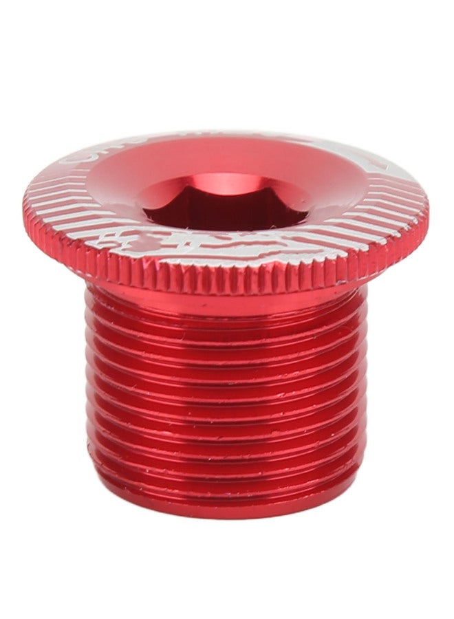 إنلي براغي ذراع كرنك الدراجة الهوائية، مصنوعة من سبائك الألومنيوم، مقاس M20، براغي تثبيت ذراع الكرنك، براغي ذراع مجموعة الكرنك للدراجة، مقاس M20، لون أحمر - Image 3