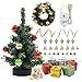 iLAND Dollhouse Accessories Mini Christmas Tree with Lights 6 inch Dollhouse Christmas Decorations CuteTiny Xmas Tree Miniature Decor 112 Scale Accessories Shining Small Gifts - Image 2