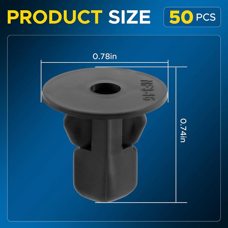 GoaMotors 50 PCS K55 Car Retainer Clips Plastic Fastener Kit Fender Liner Wheelhouse Liner, Nut Retainer Replacement for Toyota for Camry for Corolla for Highlander for Tundra for Tacoma for Sequoia Local & cross border ship compatible - Image 5