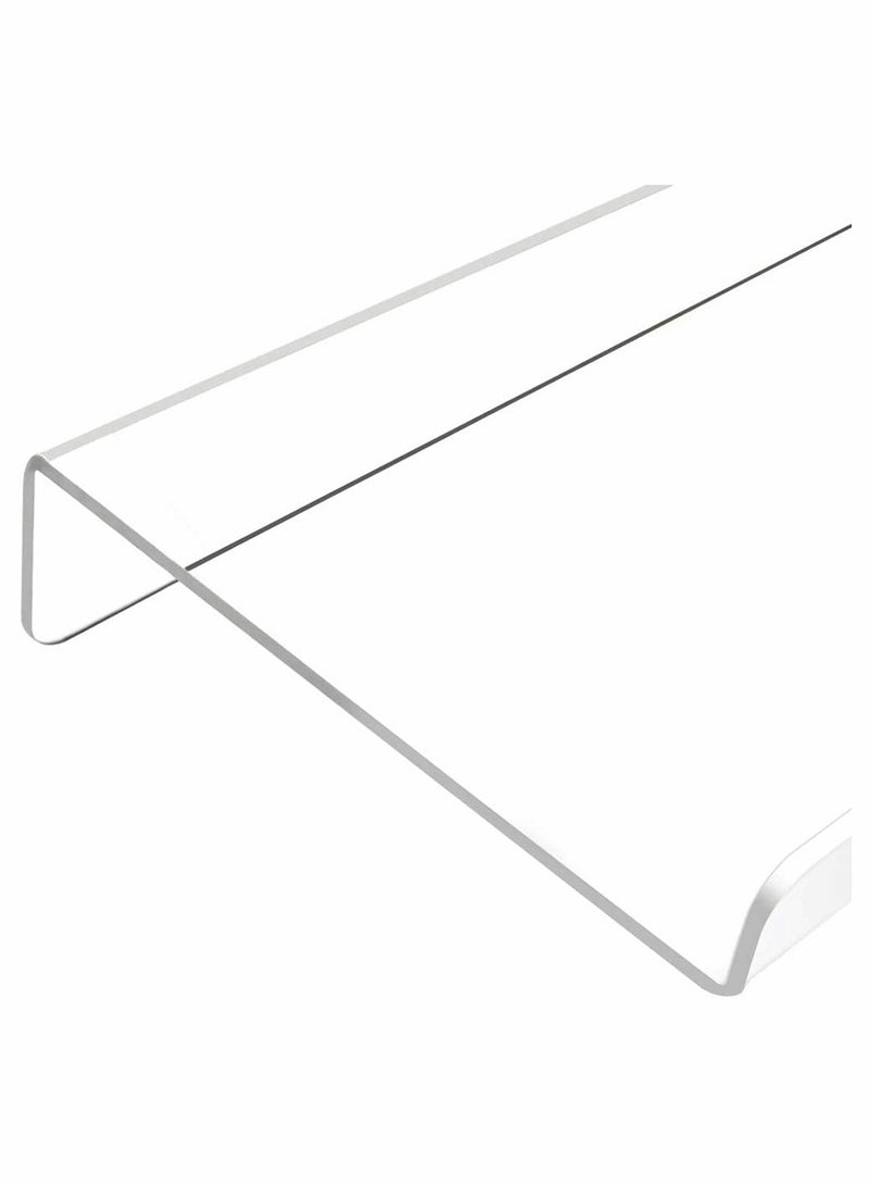 KASTWAVE Computer Keyboard Stand, Clear Acrylic Premium Tilted Computer Keyboard Holder, for Easy Ergonomic Typing, Upgraded Version Working at Office Desk, Computer Gaming at Home - Image 5