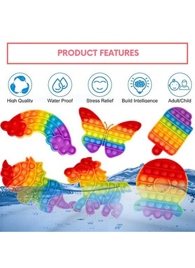 Kids Mandi Kids Mandi Pop It Fidget Toy - Sensory Stress Relief & Anxiety Reducer | Push Pop Bubble for Kids & Adults, Autism-Friendly (Pineapple)  - Image 4