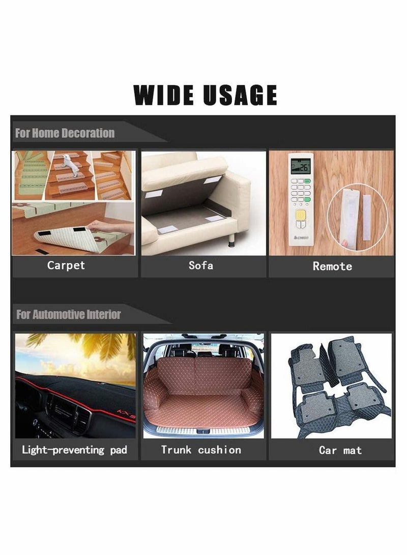 KASTWAVE Round Sticky Back Hook and Loop Fasteners Coins Black Nylon Self Adhesive Dots for Home School Office (12 Pairs) - Image 5