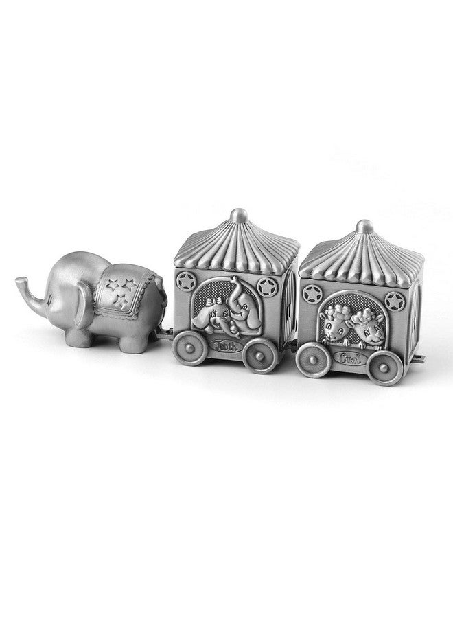 Mogoko Silver Tooth Holder, My First Tooth and Curl Keepsake Box Set, Baby Teeth Fairy Containter Gift Boxes for Child Kids - Image 1