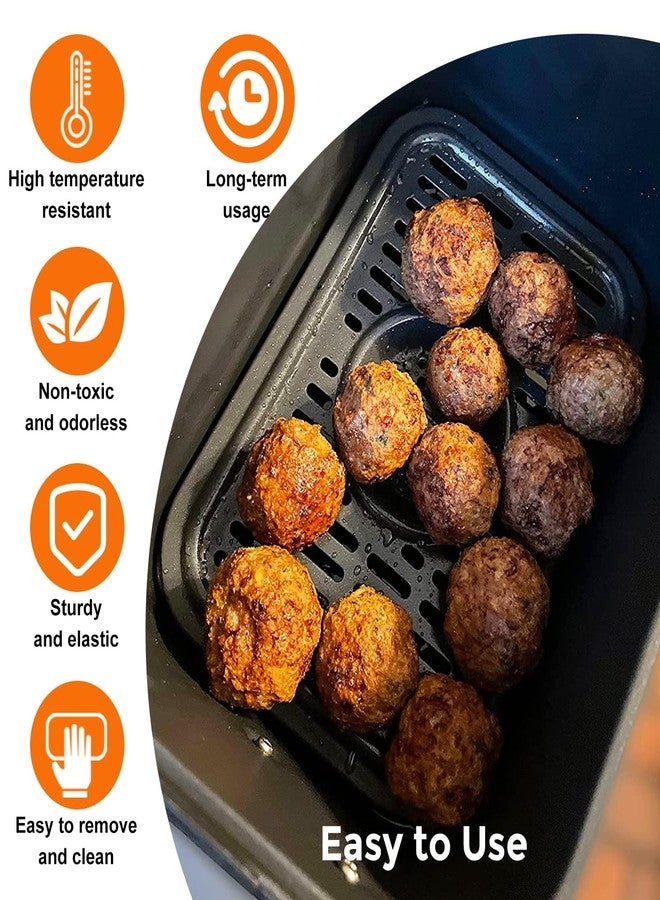 oecue Air Fryer Replacement Parts for Ninja Foodi DZ090 6QT DZ201 DZ100 8QT DualZone Air Fryers, 2 PCS Non-Stick Food Grade Air Fryer Accessories Grill Pan Plate Crisper Plate Rack Tray, Dishwasher Safe - Image 5
