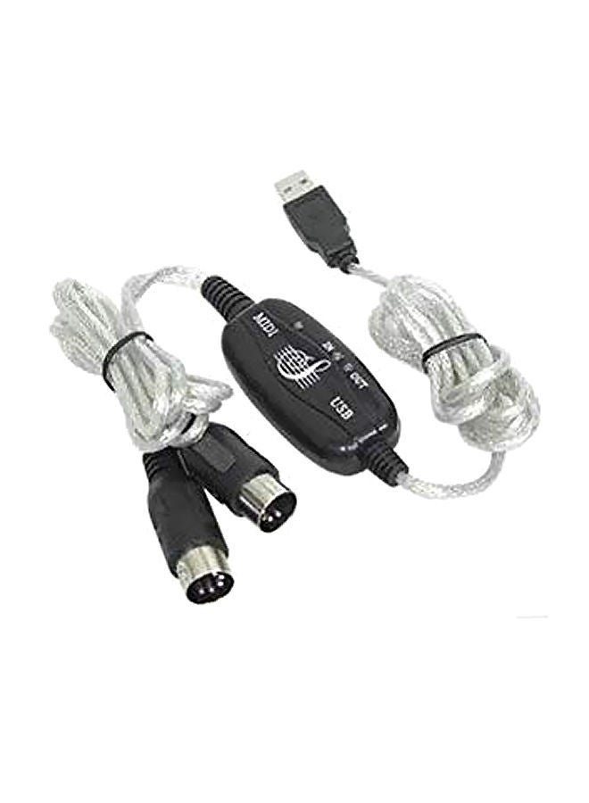 نيبمينينت كابل بمنفذ MIDI إلى USB أسود/فضي - Image 2