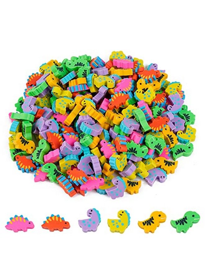Kolewo4ever 200 Pieces Mini Dinosaur Erasers Bulk Small Pencil Erasers Latex Free Soft Erasers Pencil Erasers For For Classroom Homework Rewards Party Favors Gift Filling - Image 1
