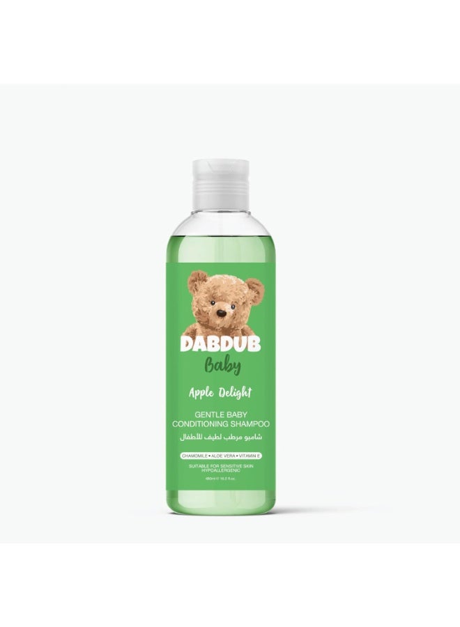 Dabdub شامبو دابدوب أبل ديلايت اللطيف للأطفال 480 مل - Image 1