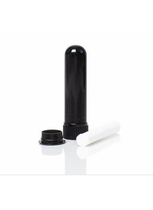 Prasadhak BLACK Empty Inhalers with high quallity blank cotton wicks tubes and cap for Aromatherapy Essential oil Vapor Refill Vicks 25  - Image 1