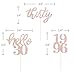 BCHOCKS 24 Pcs Rose Gold Glitter 30th Birthday Cupcake Toppers for 30th Anniversary Birthday Party Wedding Party Decorations - Image 2