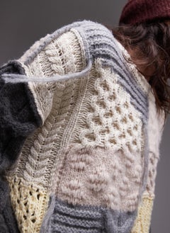 TOPSHOP Knitted Chunky Patchwork Sweaters  - Image 3