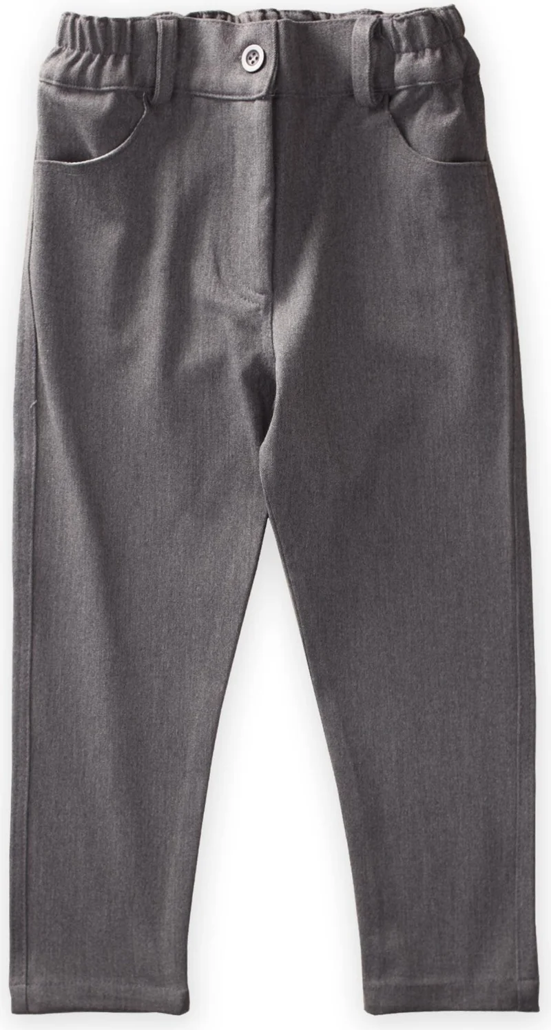 Cigit Lycra Gabardine Trousers Gray