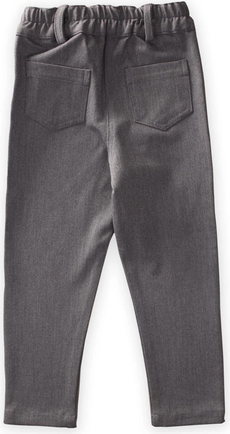 Cigit Lycra Gabardine Trousers Gray