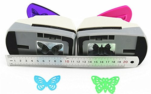 CADY Crafts Punch Paper Punches Creative Life Crafts Engraving Hole Punch 2-Inch -DIY Paper Punch for Card Scrapbooking Craft Punch Embossing Border School Supplies (Butterfly-2) - Image 4