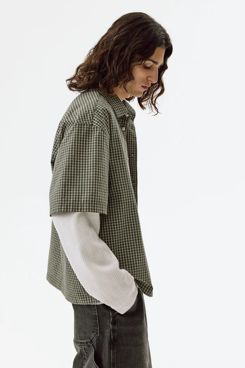 H&M  Relaxed Fit Cotton shirt for Men | Best Price UAE
