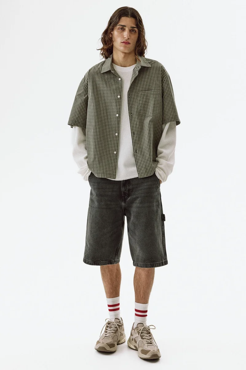 H&M  Relaxed Fit Cotton shirt for Men | Best Price UAE