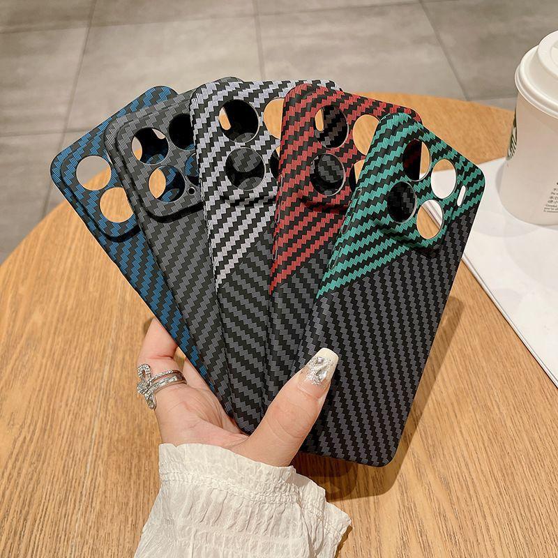 Ultra-Thin Water Transfer Carbon Fiber Texture Hard Phone Case for Xiaomi 15 Pro and Xiaomi 14, Shockproof Full Coverage Cover - Image 3