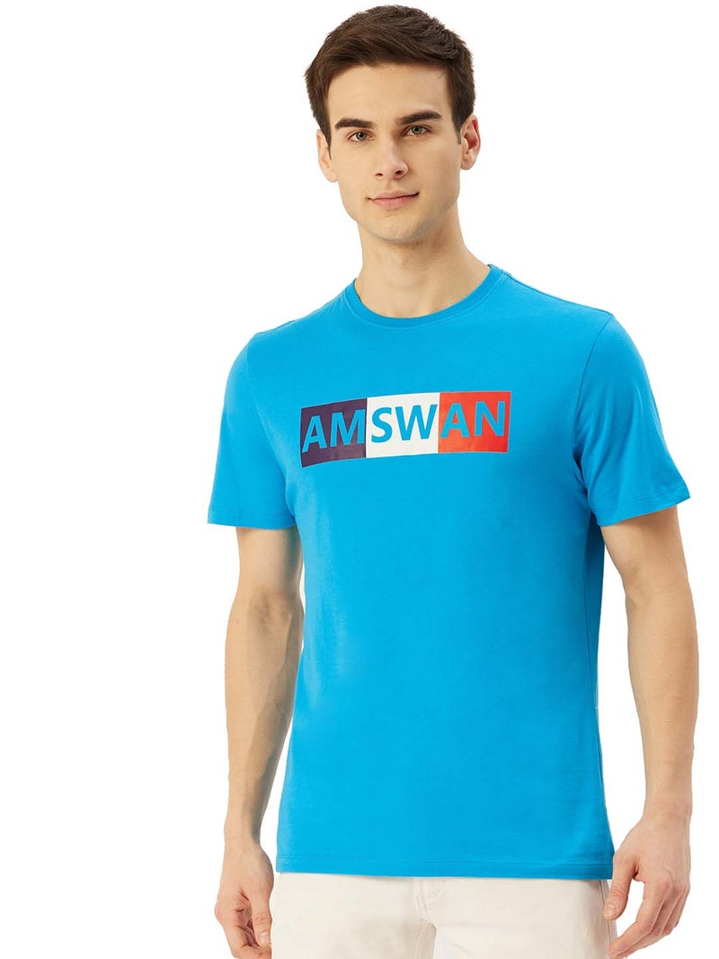 amswan PREMIUM COTTON PRINTED HALF SLEEVE CREW NECK T-SHIRTS - Image 1