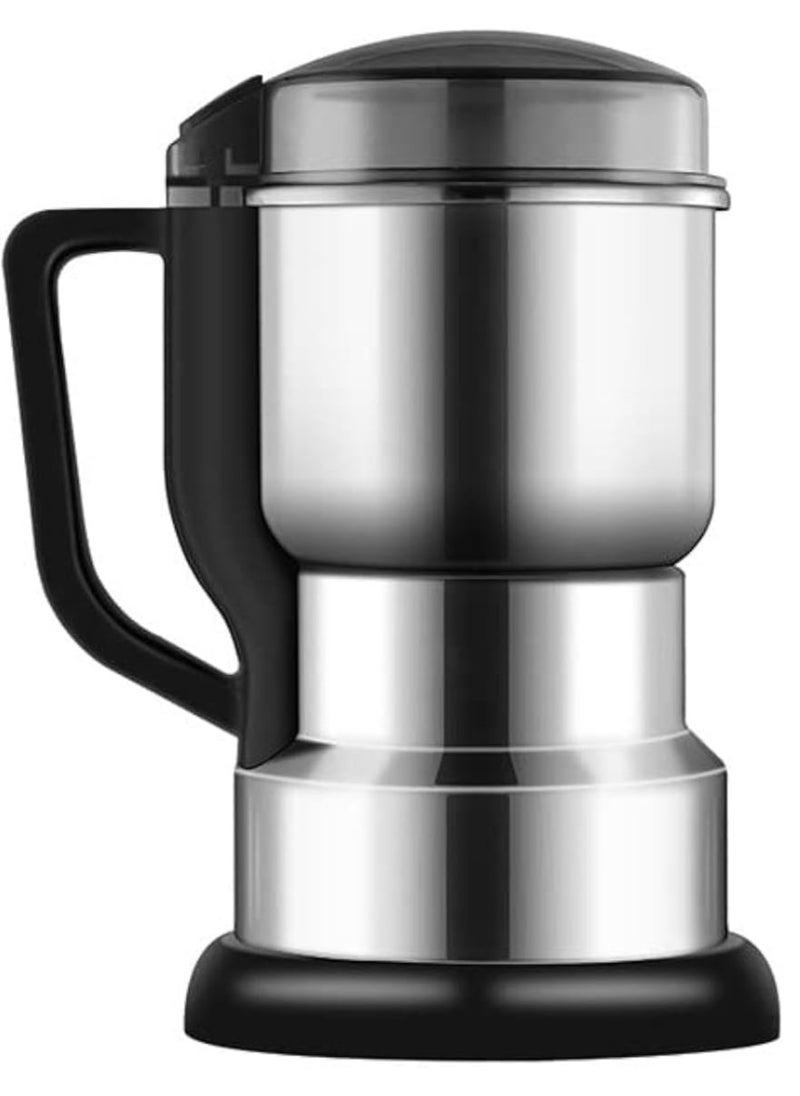 Electric stainless steel spice and coffee grinder with handle, 250 watts, 400 g, large size, multi-functional, with one year warranty - pzsku/ZB07F2BBD9A9C01A4FEE0Z/45/_/1730382986/0d0d783d-8146-4488-87c7-2a442ae20908