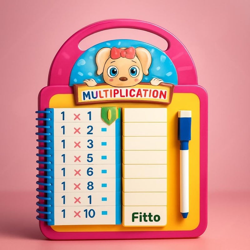 Fitto Education Card with Erasable Marker & Eraser, 25x20.5cm for Classroom Use - Image 3