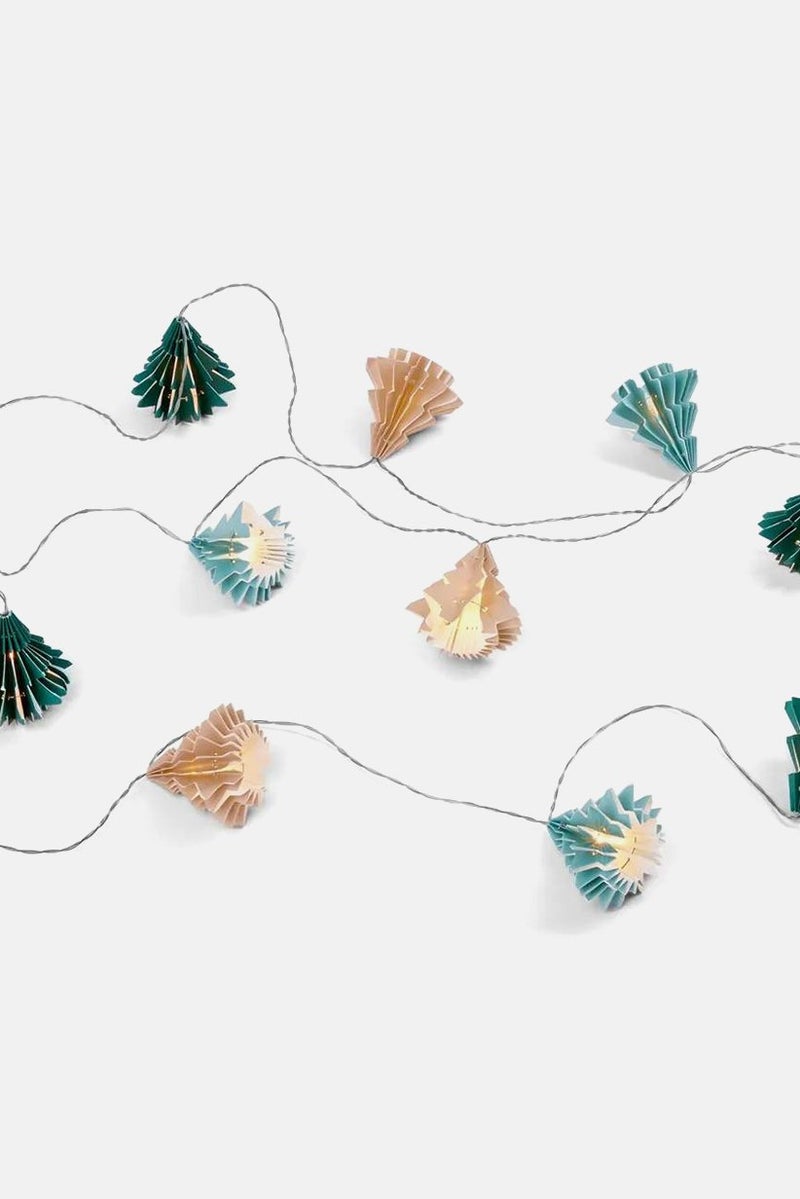 Tchibo LED Paper Fairy Lights, Green Combo  - Image 2