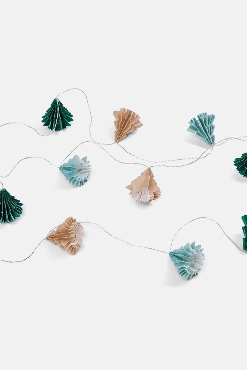 Tchibo LED Paper Fairy Lights, Green Combo  - Image 3