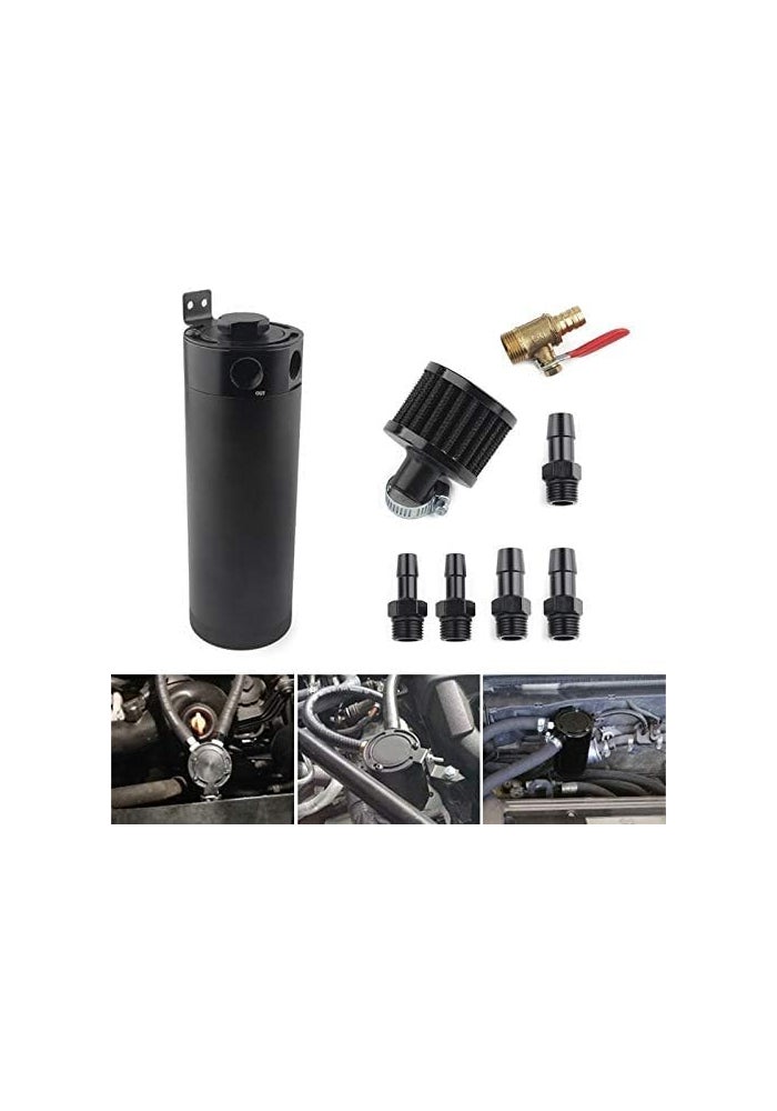 MR HELLO 750ml Baffled Oil Catch Can with Breather Filter - Image 2