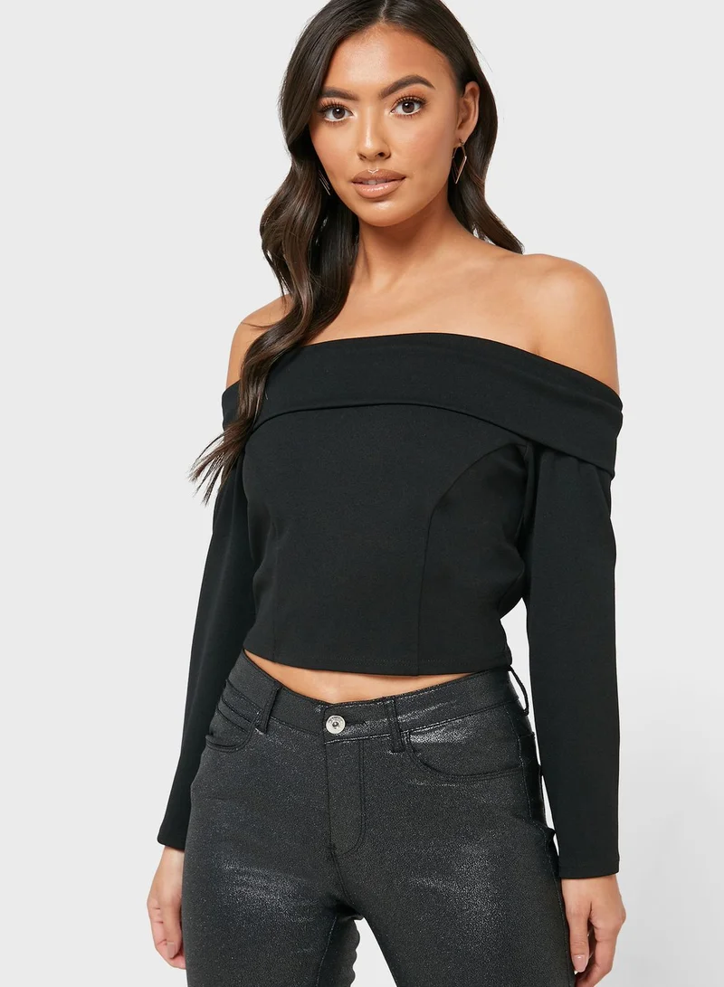 DOROTHY PERKINS Overlay Bardot Top