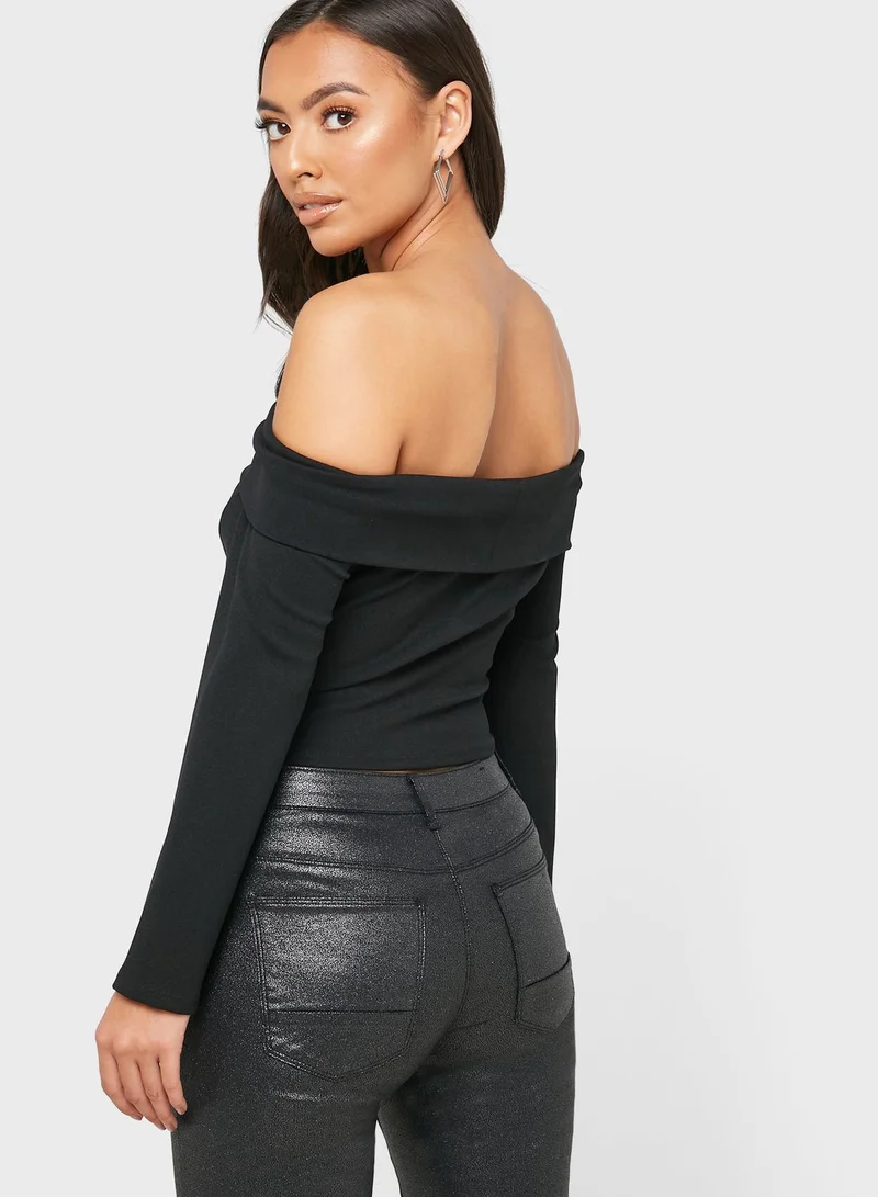 DOROTHY PERKINS Overlay Bardot Top
