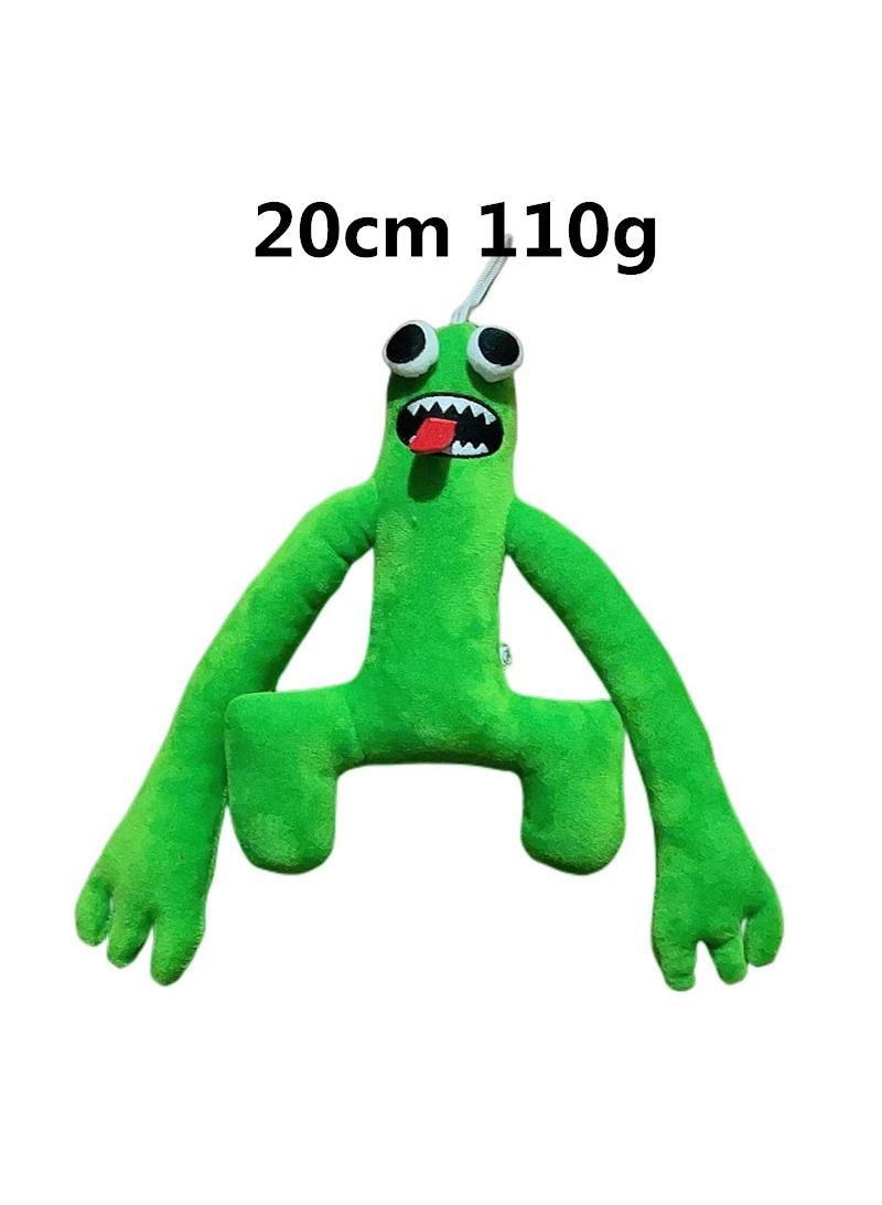 1-Pieces Strange Funny Stuffed Plush Toy Rainbow Friends Series Action Doll Green-E - Image 1