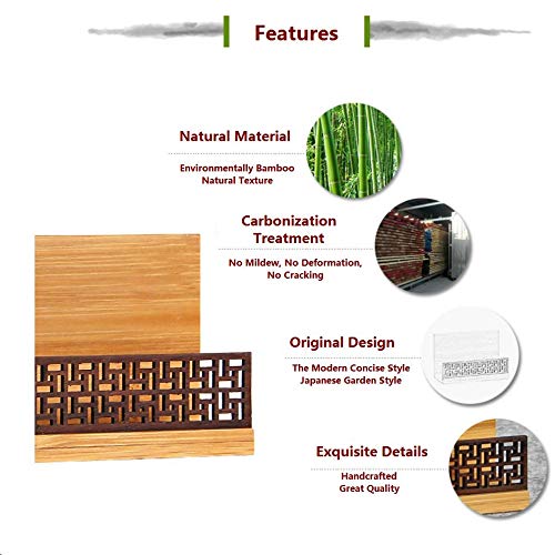 Szblaze Japanese Garden Style Wood Office Business Card Holder for Desk Organizers and Accessories - Image 5