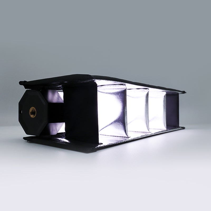 مستعد للكسو Luxceo الشفاف الشبكي قابل للطي (Eggcrate) للضوء الفيديو الليدي RGB P200، مناسب لتصوير الصور الشخصية في الاستوديو وتصوير المنتجات الفيديو، 212x67 ملم - Image 2