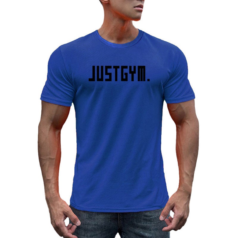 Sports Short-Sleeved Men'S American-Style Dipper Muscle Basketball Muscle Slim Training Casual Mesh Breathable Fitness T-Shirt Quick-Drying - Image 2