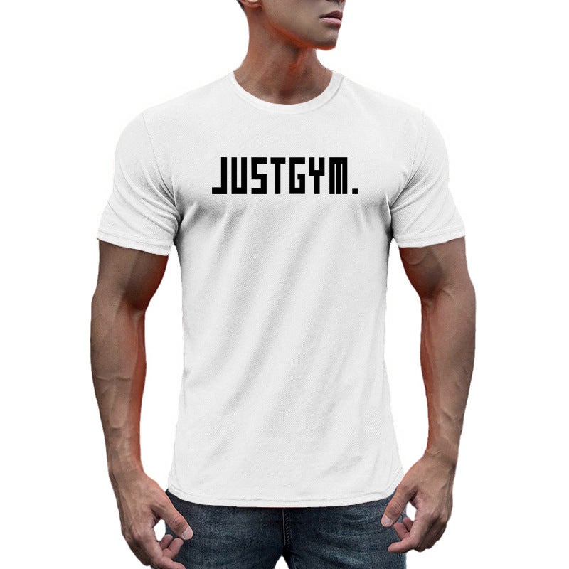Sports Short-Sleeved Men'S American-Style Dipper Muscle Basketball Muscle Slim Training Casual Mesh Breathable Fitness T-Shirt Quick-Drying - Image 4