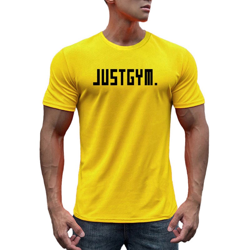 Sports Short-Sleeved Men'S American-Style Dipper Muscle Basketball Muscle Slim Training Casual Mesh Breathable Fitness T-Shirt Quick-Drying - Image 3