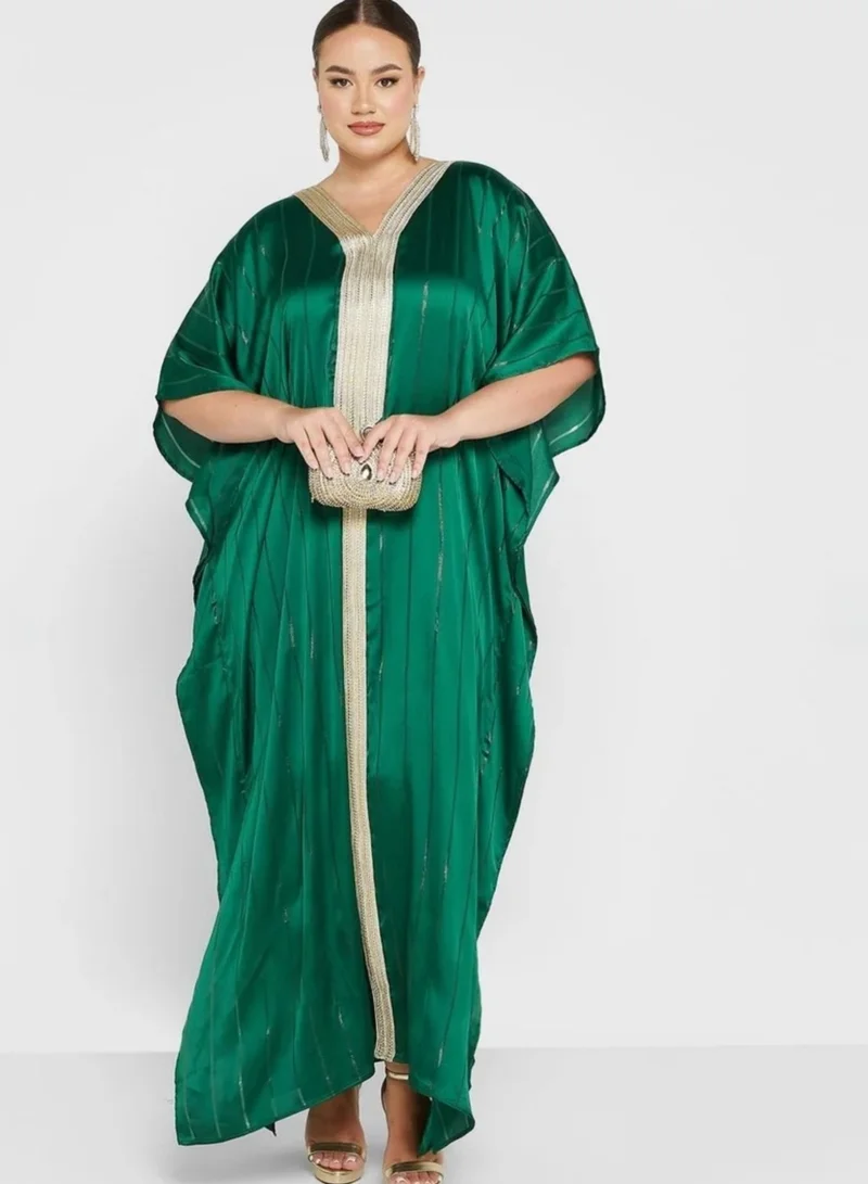 MAISON ARABELLE BAHIYA GREEN KAFTAN