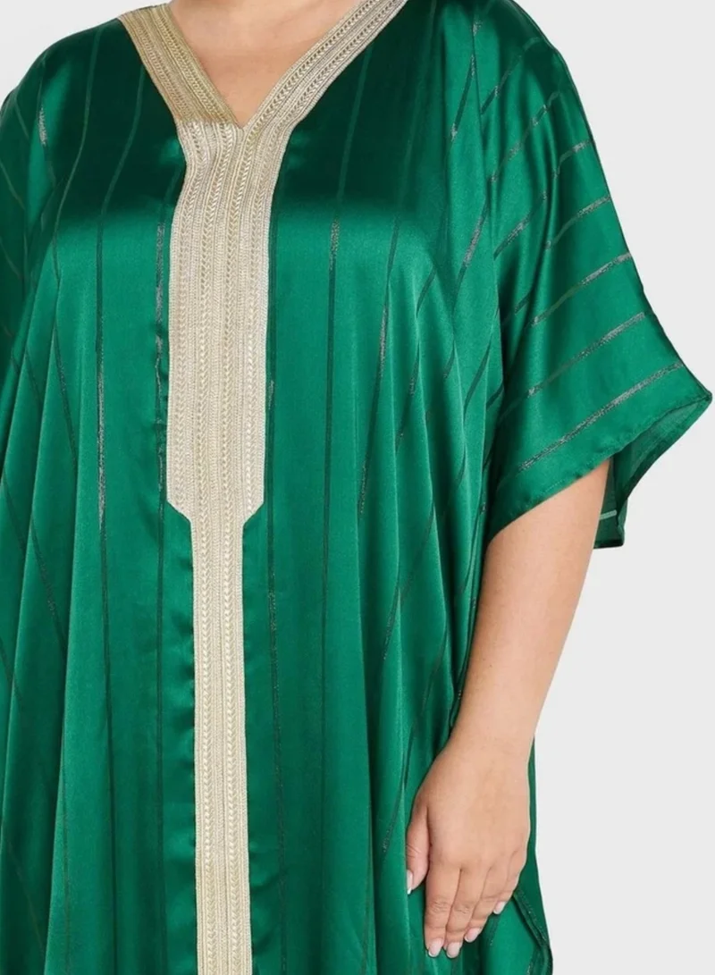 MAISON ARABELLE BAHIYA GREEN KAFTAN