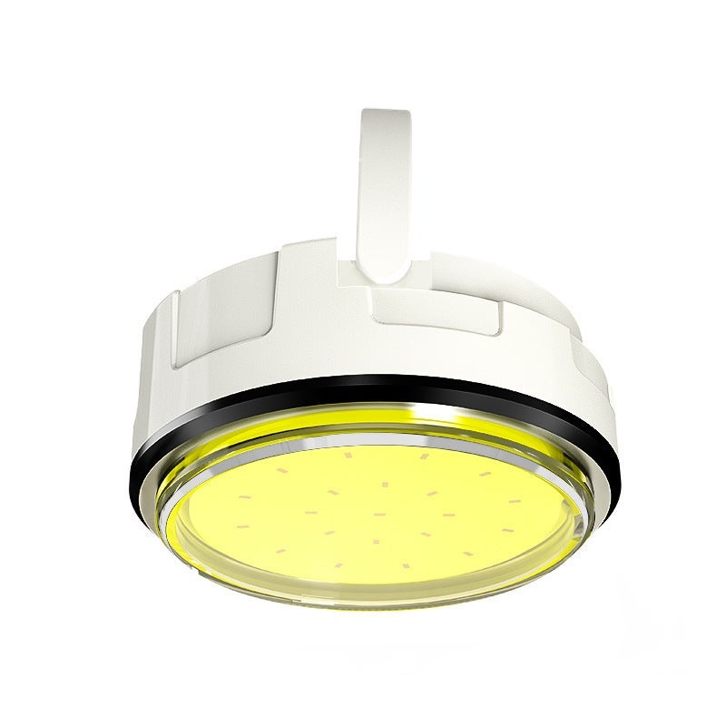 Strong light Mini Portable strong magnetic work light keychain small flashlight multi-function rechargeable dormitory Home portable light White