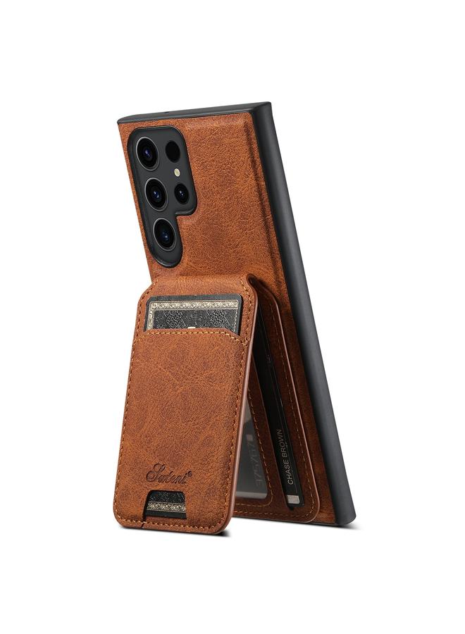 سوتين جراب لهاتف Samsung Galaxy S23 Ultra 5G H16 من الجلد الملمس الليتشي مع محفظة خلفية قابلة للفصل - Image 3