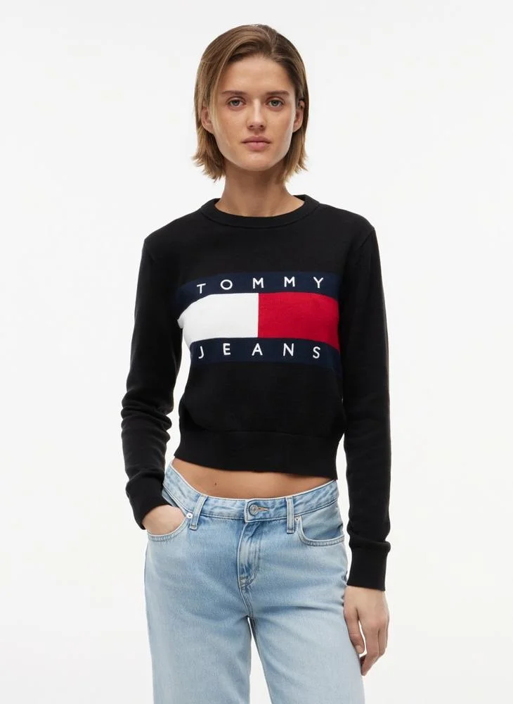 Tommy Jeans Flag Crew Neck Jumper