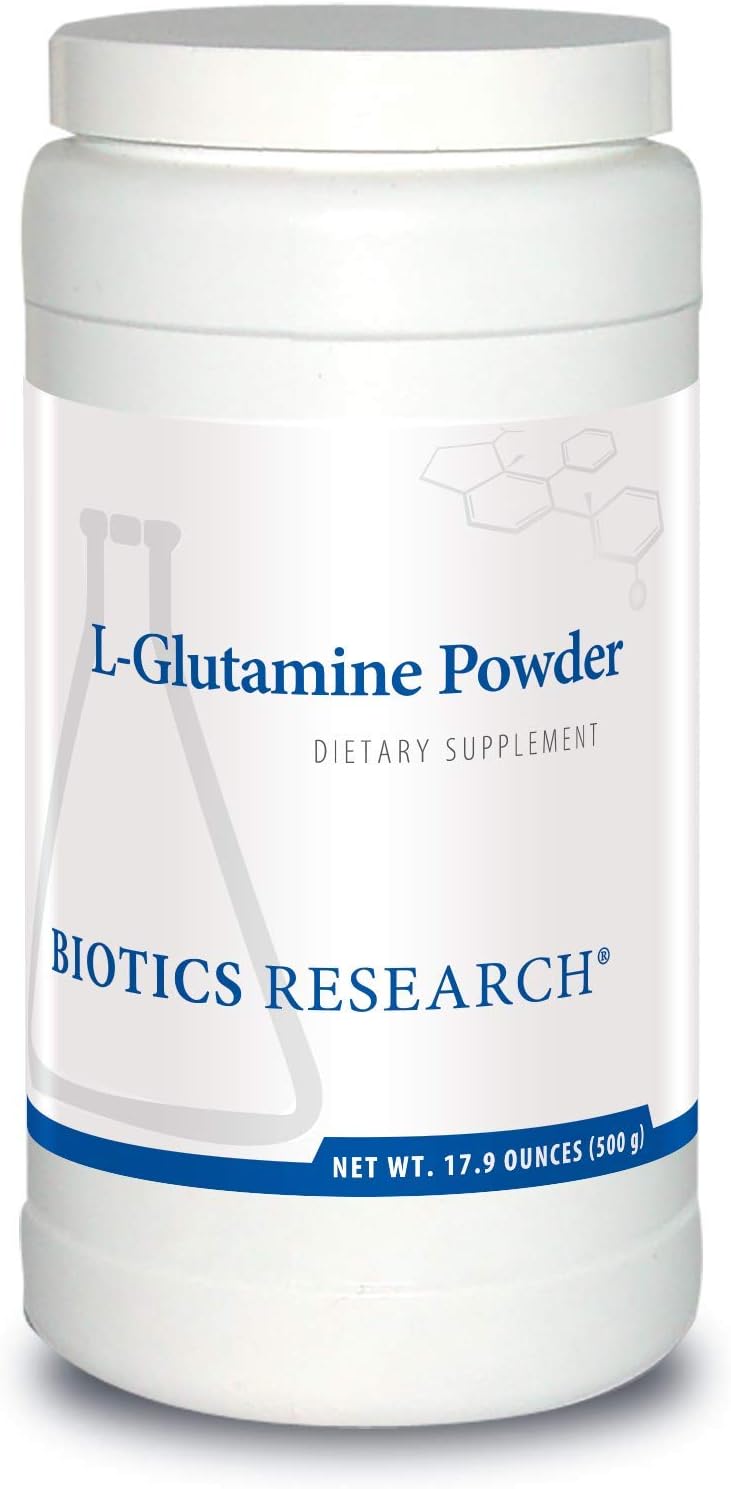 Biotics Research L Glutamine Powder Powdered Formula 3gServing Gastrointestinal Health Gut Lining Support Optimal Muscle Support Lean Muscle Antioxidant Activity 179 Ounces 166 Servings - Image 1