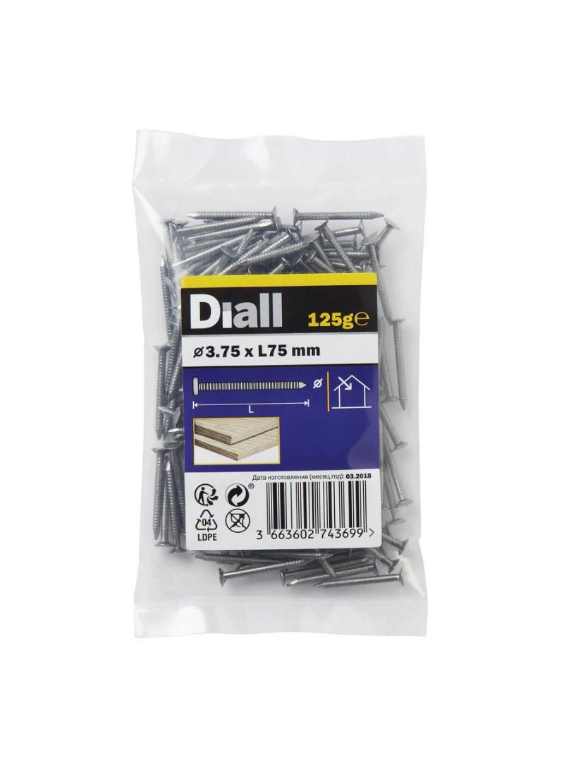 Carbon Steel Annular Ring Nail Pack 4 X 75 Mm 