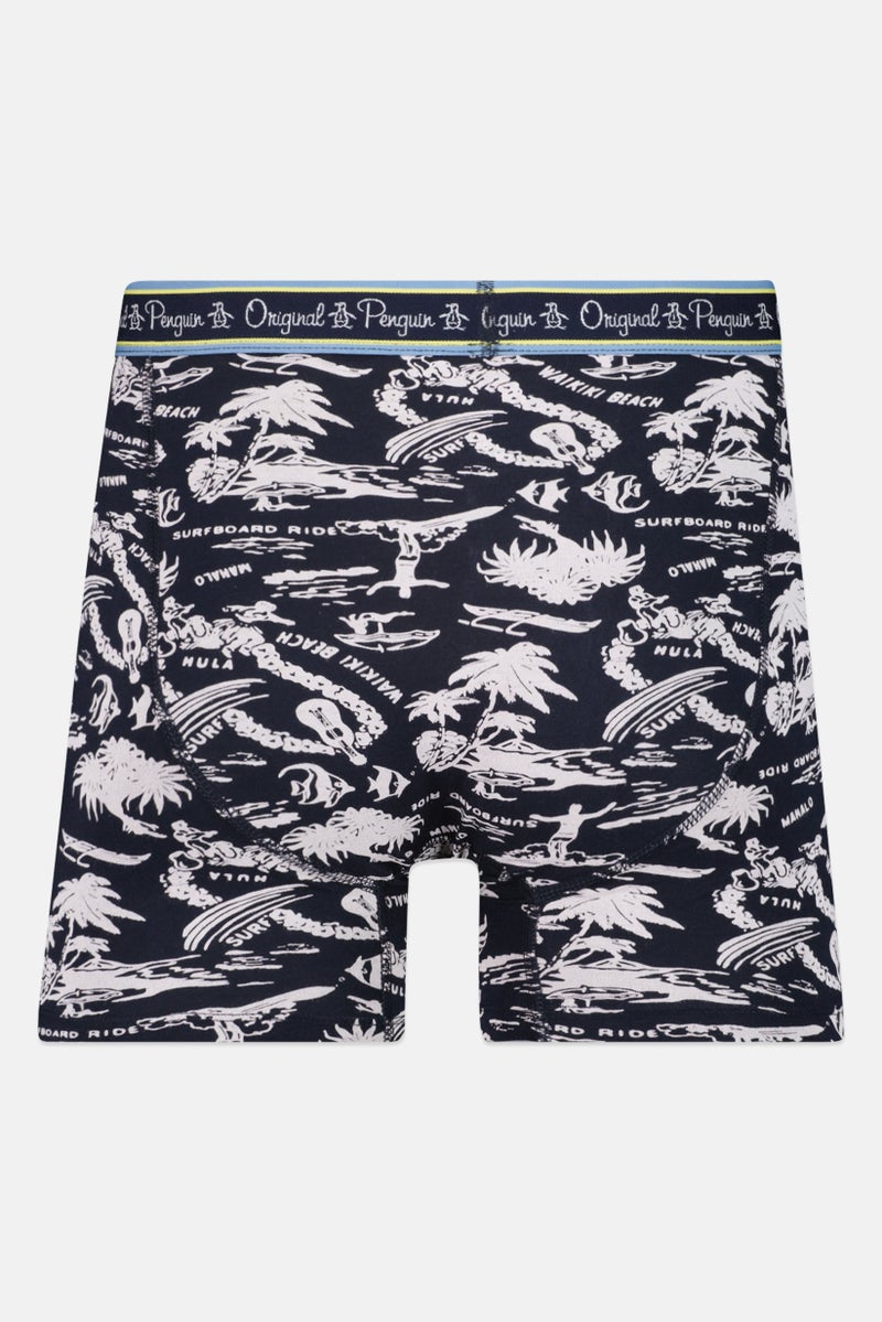 Original Penguin Men 2 Pieces Allover Print Boxer Briefs, Multicolor - Image 2