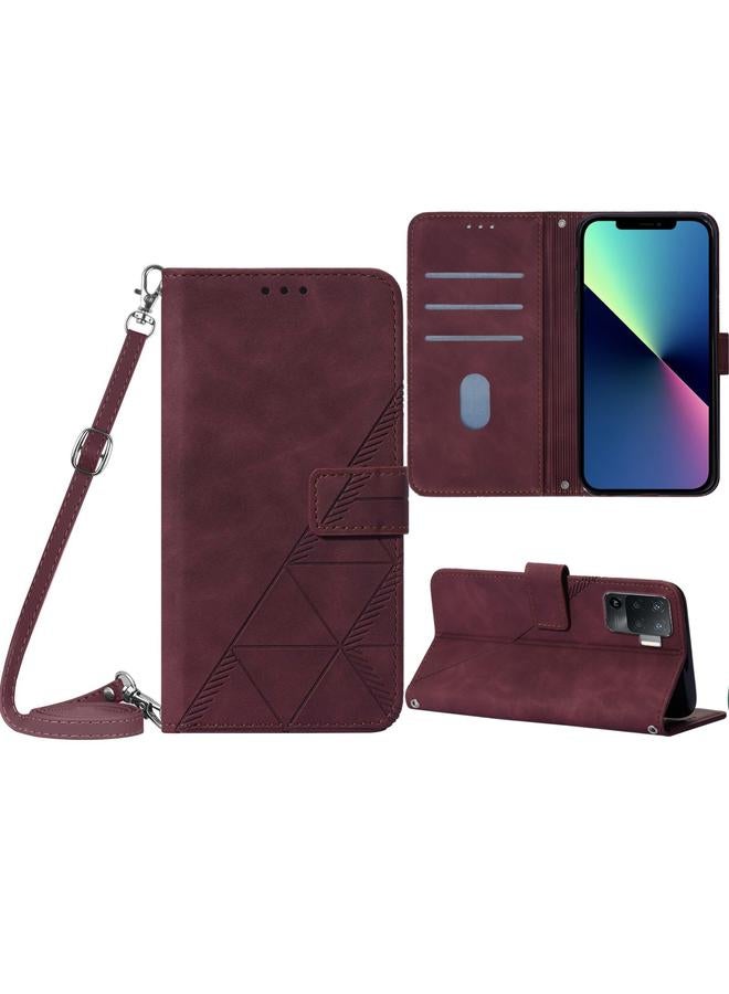 S-TOP Case For OPPO A94 4G / F19 Pro 4G Crossbody 3D Embossed Flip Leather Phone Case - Image 3